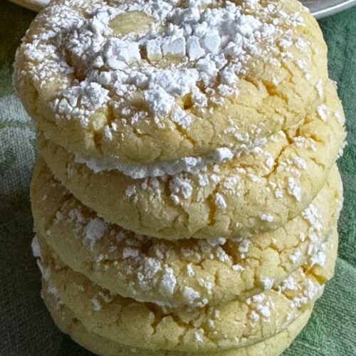 easy lemon crinkle cookies