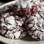 Red Velvet Crinkle cookies