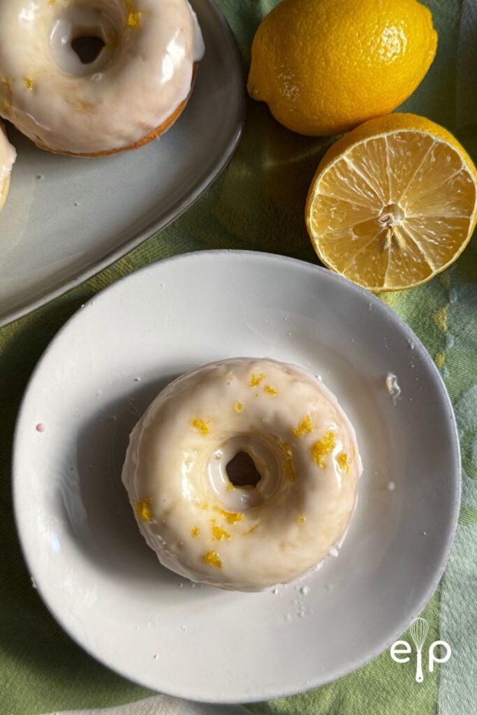 Soft chewy lemon donuts