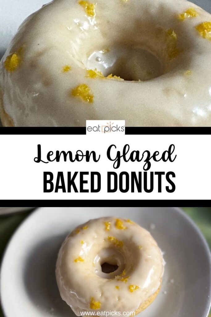 Lemon Glazed Baked Donuts